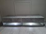 TV Meubel Betonlook met Verlichting - 140cm, Huis en Inrichting, Kasten | Televisiemeubels, Ophalen, Overige materialen, 100 tot 150 cm