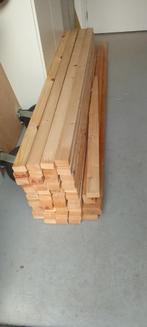 houten balken, Doe-het-zelf en Verbouw, Hout en Planken, Ophalen, Gebruikt, 25 tot 50 mm, Balk