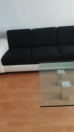 3 zits bank met losse zit en tafel glas, Huis en Inrichting, Ophalen of Verzenden, Gebruikt