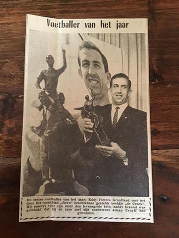 Voetballler vh jaar Eddy Pieter Graafland Feyenoord 1967 beschikbaar voor biedingen