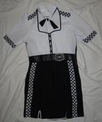 Leuk wit/zwart POLITIE/POLICE jurkje, Ophalen, Carnaval, Kleding, Maat 36 (S)