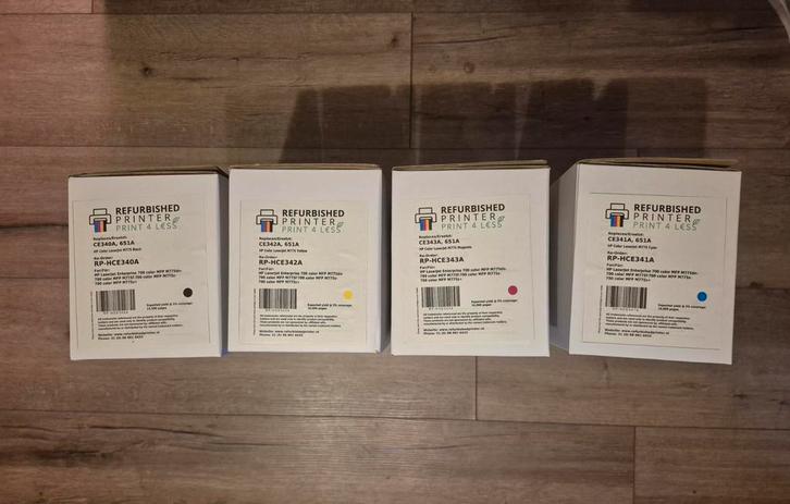 5 HP LaserJet Toners - hp 651a - ce343a, Computers en Software, Printerbenodigdheden, Nieuw, Toner, Ophalen of Verzenden