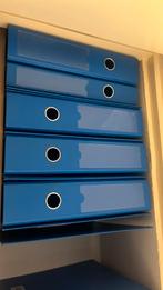 Ongeveer 50 blauwe ordners, Diversen, Ophalen, Zo goed als nieuw