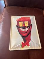 Blikken recoamebord van heineken charlie, Ophalen of Verzenden, Zo goed als nieuw, Reclamebord