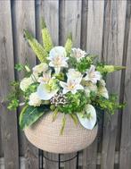 Rouwboeket van zijden bloemen, Ophalen of Verzenden, Nieuw, Binnen