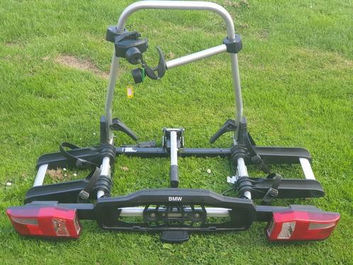 Fietsendrager Uebler X21-S/BMW LOGO 2 E-bikes Kantelbaar+TAS, Auto diversen, Fietsendragers, Gebruikt, Trekhaakdrager, 2 fietsen