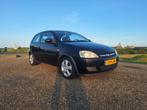 Opel Corsa 1.2 16V 3D 2004 Zwart, Auto's, Opel, Voorwielaandrijving, 450 kg, 74 pk, Airbags
