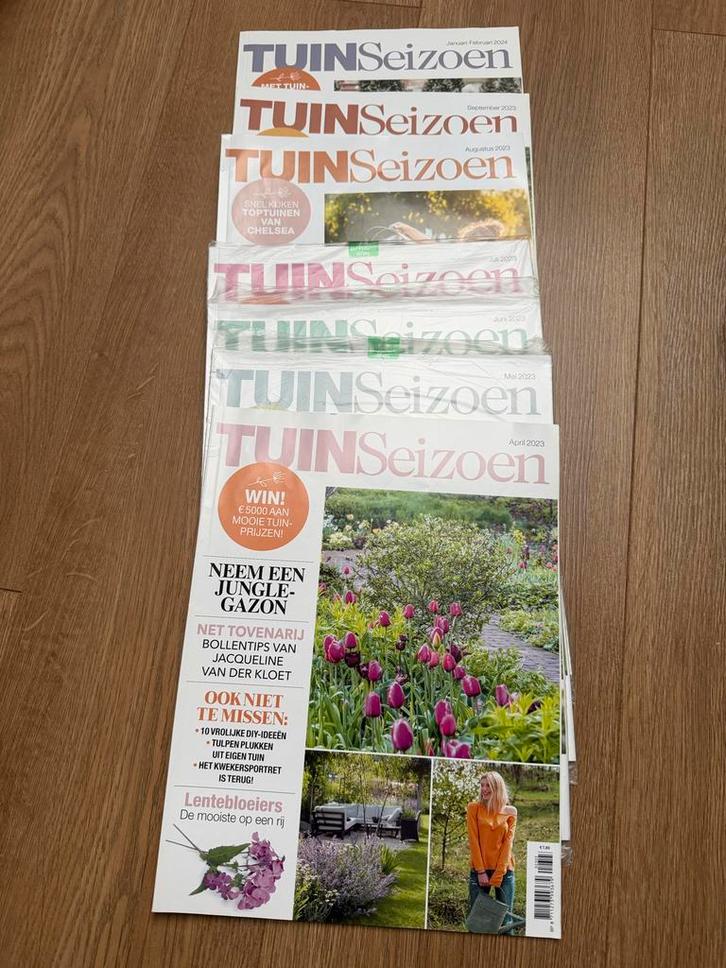 7x Tijdschrift Tuinseizoen - Tuinieren & Inspiratie, Boeken, Tijdschriften en Kranten, Gelezen, Sport en Vrije tijd, Ophalen of Verzenden