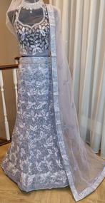 Lila glitter/mirror lehenga, Kleding | Dames, Gelegenheidskleding, Maat 42/44 (L), Ophalen of Verzenden, Zo goed als nieuw, Overige typen