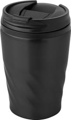 24 Reisbekers RVS 325ML Zwart, Ophalen of Verzenden, Nieuw