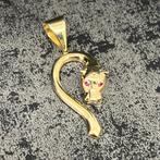14k gouden hanger panter model, Ophalen of Verzenden, Zo goed als nieuw, Goud, Kruis of Symbool