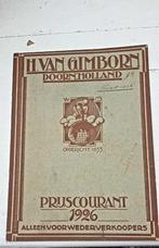 Oude Gimborn prijscourant 1926, Verzenden, Gebruikt, Overige typen