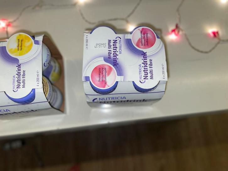 nutricia Nutridrink multifibre aarbei vanille, Diversen, Levensmiddelen, Ophalen of Verzenden