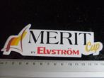sticker merit cup by elvstrom logo, Verzamelen, Stickers, Verzenden, Zo goed als nieuw, Sport