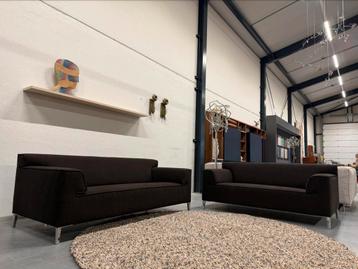 2 Nieuw Pode Edit 3 & 2,5 Zits Bank Bruin stof Design beschikbaar voor biedingen