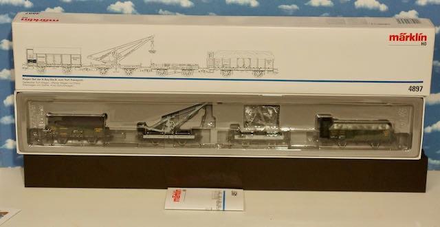 Märklin 4897 Wagenset der K.Bay.Sts.B. zum Torftransport, Hobby en Vrije tijd, Modeltreinen | H0, Nieuw, Wagon, Wisselstroom, Märklin
