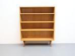 Vintage boekenkast blond eiken, 100 tot 150 cm, 100 tot 150 cm, Ophalen of Verzenden, Zo goed als nieuw