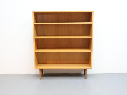 Vintage boekenkast blond eiken, Huis en Inrichting, Kasten | Boekenkasten, Zo goed als nieuw, 100 tot 150 cm, 100 tot 150 cm, 25 tot 50 cm