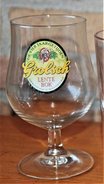 Verzameling Grolsch bierglazen beschikbaar voor biedingen
