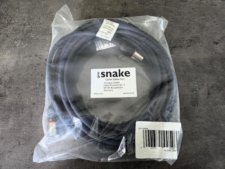 Pro snake cat5e 10M NIEUW, Muziek en Instrumenten, Kabels en Stekkers, Nieuw, Apparatuur, Ophalen of Verzenden