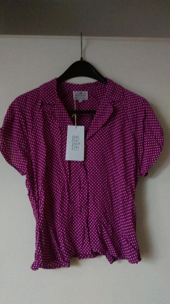 Masai blouse, warm rood, xxl, valt een beetje kleiner, Kleding | Dames, Blouses en Tunieken, Nieuw, Maat 46/48 (XL) of groter