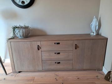 Eiken Dressoir, TV Meubel & Salontafel Set beschikbaar voor biedingen