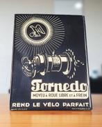 Tof en zeldzaam antiek fietsreclamebord van Torpedo., Reclamebord, Gebruikt, ., Ophalen of Verzenden