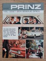 NSU Prinz brochure uit 1965, Ophalen of Verzenden, Zo goed als nieuw, Overige merken