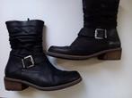 WOLKY mooie donkerblauw, bijna zwart leren laarzen, maat 42, Hoge laarzen, Wolky, Zo goed als nieuw, Verzenden