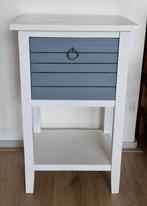Kastje / nachtkastje wit + grijs 40 x 35 x h65 cm *k, Huis en Inrichting, Kasten | Ladekasten, Ophalen, Minder dan 50 cm, 1 of 2 laden