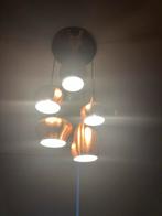 Moderne hanglamp met koperen details, Ophalen, Zo goed als nieuw, Metaal