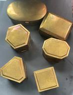 Vintage koperen Sierdoosjes - Diverse Vormen, Huis en Inrichting, Woonaccessoires | Kisten, Ophalen of Verzenden, Gebruikt, Metaal