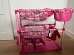 Roze Tweeling Poppenbedje met Verzorgingsplek, Ophalen, Gebruikt, Babypop