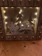 Adventskalender van hout met verlichting. In ieder vakje kun, Ophalen of Verzenden, Nieuw