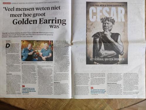 Golden Earring - Cesar Zuiderwijk KrantenArtikel knipsel, Verzamelen, Tijdschriften, Kranten en Knipsels, Knipsel(s), Nederland
