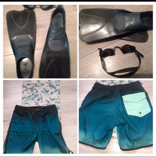 SET ZWEM duik snorkel spullen + GRATIS handdoek, Kinderen en Baby's, Kinderkleding | Maat 158, Zo goed als nieuw, Jongen, Sport- of Zwemkleding