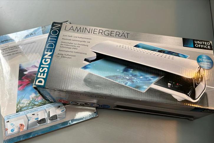 Lamineerapparaat United Office + Folies, nieuw in verpakking, Diversen, Bureau-accessoires, Nieuw, Ophalen of Verzenden