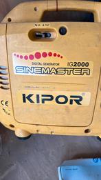 Te koop aangeboden een kipor-ig 2000 aggregaat, Doe-het-zelf en Verbouw, Aggregaten, Ophalen, Gebruikt, Benzine, Geluidgedempt