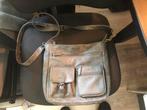 Supercoole vintage dames handtas uit de 70’s grijs/groen, Ophalen of Verzenden, Gebruikt, Grijs, Handtas