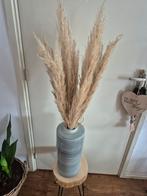 Hoge vaas met pampus. Hele grote vaas., Ophalen of Verzenden, Zo goed als nieuw