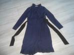 Vanilia; Mooie stevige (overslag) jurk; maat 38, Maat 38/40 (M), Blauw, Vanilia, Ophalen of Verzenden