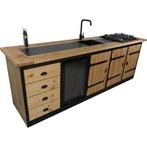 Buitenkeuken met kookplaat en wasbak, Ophalen of Verzenden, Nieuw, Houtskool