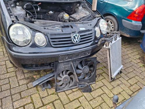 Vw polo 2002-2006 voorkop zwart en alle onderdelen, Auto-onderdelen, Carrosserie en Plaatwerk, Bumper, Voor, Ophalen