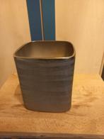 Zilveren Bloempot met Glitter - 13x13x25 cm, Huis en Inrichting, Overige materialen, Overige kleuren, Ophalen of Verzenden, Zo goed als nieuw