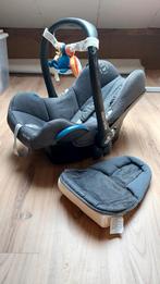 Maxi cosi inclusief zitverkleiner en wagenspanner, Ophalen, Autogordel of Isofix, Gebruikt, 0 t/m 13 kg