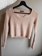 Stevige beige aansluitende trui met v-hals, Ophalen of Verzenden, Nieuw, Maat 36 (S), Beige