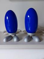 2 blauwe Dino Egg tafellampen Ikea Tatsuo Konno jaren 90, Ophalen of Verzenden, Minder dan 50 cm