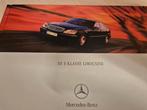 2001 Mercedes S klasse w220 dikke hardcover óók AMG S500 600, Ophalen of Verzenden, Zo goed als nieuw, Mercedes
