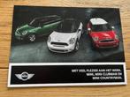 Mini Mini Clubman Countryman autofolder brochure, Boeken, Auto's | Folders en Tijdschriften, Overige merken, Ophalen of Verzenden
