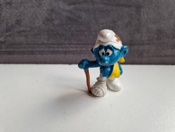 Vintage Smurf met wandelstok beschikbaar voor biedingen